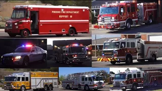 BEST OF Fire Trucks / Ambulances / Police Cars Responding Compilation #2 (Arizona)