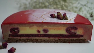 МУССОВЫЙ ТОРТ С ЗЕРКАЛЬНОЙ ГЛАЗУРЬЮ РЕЦЕПТ/MOUSSE CAKE/MIRROR GLAZE