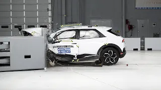 2022 Hyundai Ioniq 5 driver-side small overlap IIHS crash test