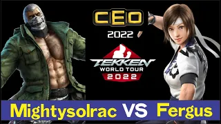 Mightysolrac (Bryan) VS Fergus (Asuka) - CEO 2022 - Pools - Tekken World Tour