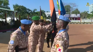 SRIMED’s 10th Contingent Salutes COS before Departure for UN Peace-Keeping Mission in South Sudan