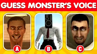 Guess MONSTER'S VOICE #1 | Skibidi Toilet Meme | Guess Meme Song