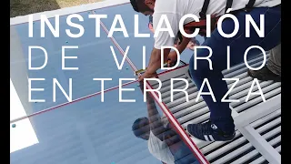 EN OBRA | INSTALACIÓN DE VIDRIO EN TERRAZA - REMODELACIÓN TERRAZA BAR