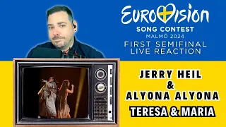 REACTION TO UKRAINE SEMIFINAL 1 | JERRY HEIL & ALYONA ALYONA - TERESA & MARIA | EUROVISION 2024