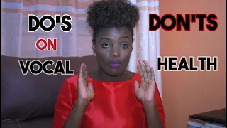 VOCAL HEALTH TIPS FOR SINGERS! DO'S AND DON'TS! - FLOZIE TEEKAY