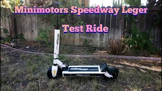 Minimotors Speedway Leger Electric Scooter Test Ride Top Speed