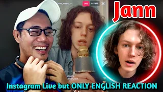 Jann Instagram Live but ONLY ENGLISH REACTION