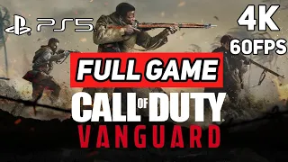 Call Of Duty : Vanguard - Full No Commentary Walkthrough - (PS5 4K 60FPS Gameplay)