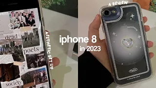 iphone 8 in 2023📱mini review + aesthetic setup✨