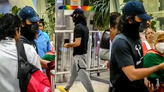 Dhanush Spotted👀At Chennai Airport 🛬 With His Sons😻 #captainmiller