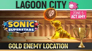 Sonic Superstars - Gold Enemy Location - Lagoon City Act Amy