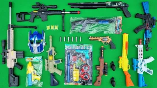 Collecting Sniper Rifles and AK47 Guns, Shotgun M416 Gun Pistol Light Guns Water Gun Optimus Prime