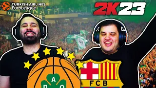 ΕΔΩ ΕΙΝΑΙ ΟΑΚΑ ΠΑΝΑΘΗΝΑΪΚΟΣ - ΜΠΑΡΤΣΕΛΟΝΑ | NBA 2K23 Euroleague