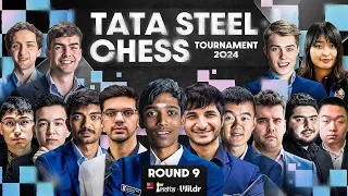 Tata Steel Chess 2024 Round 9 | Vidit vs Gukesh,Anish vs Ding,Pragg vs Wenjun | Commentary by Amruta