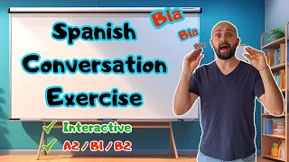 💁🏻‍♀️ Improve Your Spanish Speaking Skills: Interactive Conversation Exercise | Past Tense Forms ✅