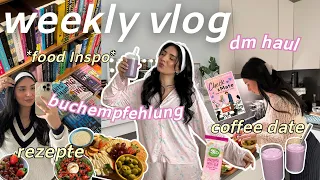 food inspo, dm haul, buchempfehlung, käseplatte, movie night ✨ weekly vlog
