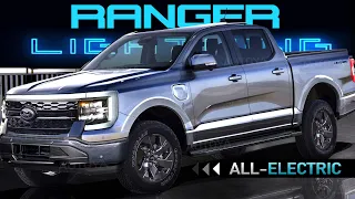 All-Electric 2025 Ford Ranger Lightning - FIRST LOOK at New Electric Mid-Size Pick-Up Truck