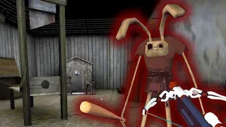 Делаю КОНЦОВКУ против КРОЛИК МОНСТР BUNNY в ПОДВАЛЕ ГРЕННИ в реальной жизни BUNNY HORROR GAME