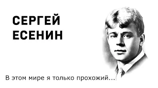 К 125-летию со дня рождения русского поэта С.А. Есенина «В этом мире я только прохожий»