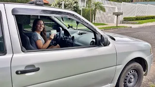 ELA FOI BUSCAR A HABILITAÇÃO DIRIGINDO!