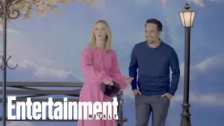 Lin-Manuel Miranda Shows Emily Blunt His Mary Poppins Hat Toss | Cover Shoot | Entertainment Weekly