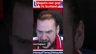 Harry Maguire own goal for England Vs Scotland #shorts #harrymaguire #england #owngoal