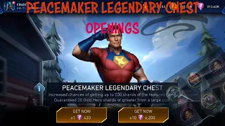 PEACEMAKER LEGENDARY CHEST OPENINGS | INJUSTICE 2 MOBILE