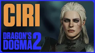 Create Ciri from Witcher 3 using Dragon's Dogma 2 Character Creator