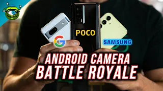 Android Camera Battle | Google Pixel 7A vs Samsung A54 vs POCO F5 Pro