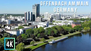 Walking in Offenbach am Main | Germany 🇩🇪 | Hot summer Juni 2023 | 4K 60fps(UHD)