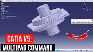 How to use multipad command in catia v5 | catia v5 multipad command | catia v5 tutorial