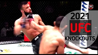 best UFC knockouts of 2021
