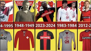 Evolution jersey Bayern Leverkusen : From 1904 to 2024  | History jersey football