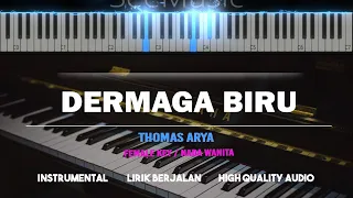 DERMAGA BIRU ( Karaoke Akustik Piano - FEMALE KEY ) - THOMAS ARYA