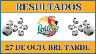 Lotería La Florida Tarde Resultados de hoy 27 de Octubre