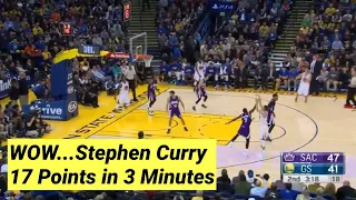 Stephen Curry 17 points in 3 minutes - (28/DEC/2015)