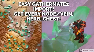 WoW Classic Import GatherMate2 data - Get every Mining Node/Vein, Herb, Chest and more! 1 min setup!