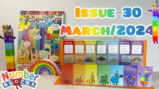 Numberblocks magazine, issue 30, March/2024 with seven’s rainbow craft set! 7️⃣🌈🌈