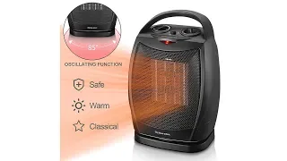 Ceramic Space Heater with Adjustable Thermostat