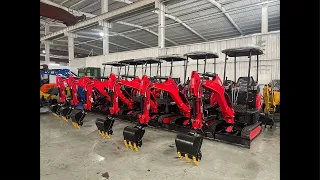 Jining Nicosail 1.8 Ton Mini Excavator Production Line Live