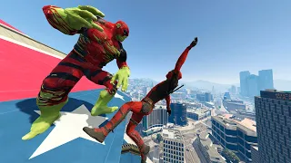 GTA 5 - Hulkpool VS Deadpool - Epic Fails And Epic Ragdolls #14