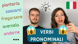 I VERBI PRONOMINALI in italiano: fregarsene, farcela, andarne, cascarci... Cosa significano? 😱