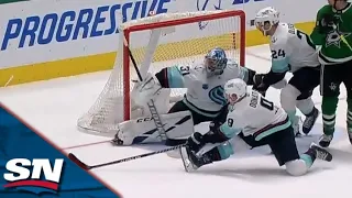 Philipp Grubauer Robs Joe Pavelski Of Hat Trick With Sprawling Blocker Save