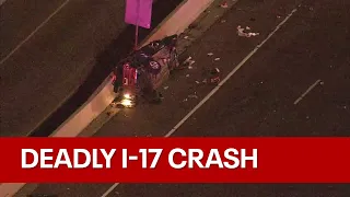 Deadly crash closes portion of southbound I-17 in north Phoenix