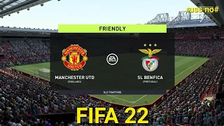 FIFA 22 gameplay - Manchester United vs SL Benfica PS4 Friendly