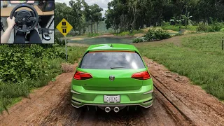 Forza Horizon 5: Volkswagen Golf R 2021 - Thrustmaster T300RS Gameplay