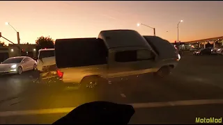 Motorcycle near miss