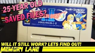 Will Dragon Quest I & II for SNES saved files still work? (Memory Lane)