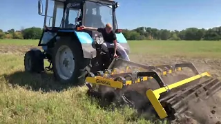 Готуємо поля до посіву. Випробовування лущильника Генерал. Трактор гуде - нічого не чути