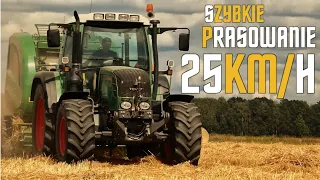 25KM/H?! Prasowanie Słomy Fendt 312 Vario i McHale V6 GR Szaniawski